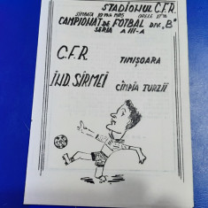 program CFR Timisoara - Ind.S.C. Turzii