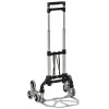 Carucior Transport Marfa Scari 6 Roti, Max 70kg, 47x47x100cm, Aluminiu, Argintiu/Negru