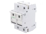 Separator cu Fuzibil 63A pentru Șină DIN 2 Poli