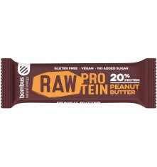 Baton proteic cu unt de arahide 20% proteine Raw Protein, 50g, Bombus