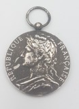 Medalie vintage din argint -Ministerul muncii Franta 1988, Europa