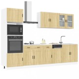 VidaXL Set dulap de bucătărie din 7 piese &bdquo;Kalmar&rdquo; lemn stejar Sonoma
