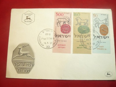 Plic FDC Israel 1957 - Anul Nou foto