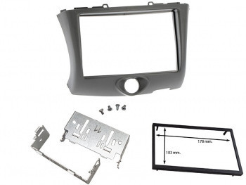 Cadru radio 2DIN cu console metalice + rama interior (173&amp;times;103mm) Toyota YARIS 2003-2006 foto