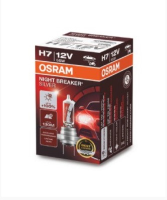 BEC 12V H7 55 W NIGHT BREAKER SILVER +100% OSRAM foto