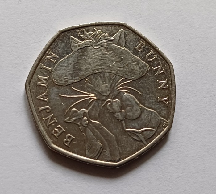 Marea Britanie / Anglia -50 Pence 2017-Benjamin Bunny