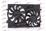 Ventilator radiator Audi A3, A3, Q2, Q3; Skoda Kodiaq, Superb; Vw Passat, Tiguan, motor: 1.0 Tfsi, 1.5 Tfsi, 1.6 TDI, 2.0 TDI, 2.0 Tfsi, 2.5 Tfsi,, SRLine