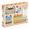 Joc creativ mozaic Djeco, colaj prajituri, 3-6 ani, carton, multicolor, pentru copii, fete si baieti