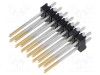 Conector SAMTEC șir pini tată 14 pini 2,54mm drept THT aurit