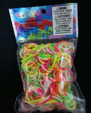 Elastice Rainbow Loom - Neon Mix Duo - 300 buc.