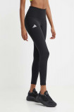 Adidas Performance leggins de alergare Adizero Essentials culoarea negru, neted, IP3085