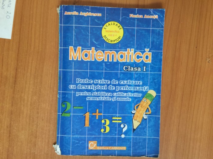 b2a Matematica clasa 1 - Aurelia Arghirescu, Florica Ancuta