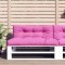 Gossi perne de paleti, 2 buc., roz, material textil