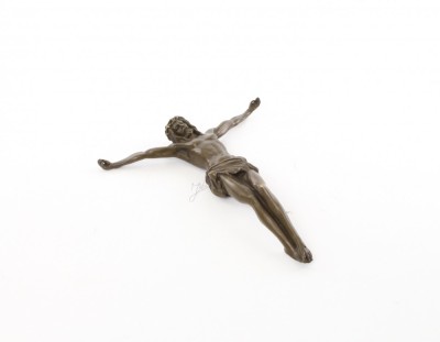 Sculptura din bronz cu Isus de pus pe perete BE-56 foto