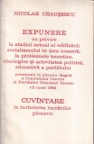 Nicolae Ceausescu - Expunere cu privire la stadiul actual al edificarii