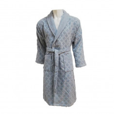 Halat de Baie Jacquard Velour, Unisex, Clerica Blue