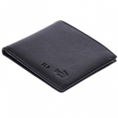 Portofel barbati din piele naturala - Model negru 1003