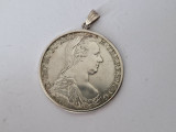 Thaler Maria Theresia Pandantiv in Argint - Rebatere Restrike Argint 1780, Europa