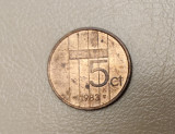 Netherlands / Olanda - 5 Cent (1983) Queen Beatrix - monedă s244