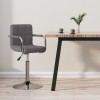 VidaXL Scaun de bar, gri taupe, material textil
