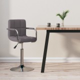 VidaXL Scaun de bar, gri taupe, material textil