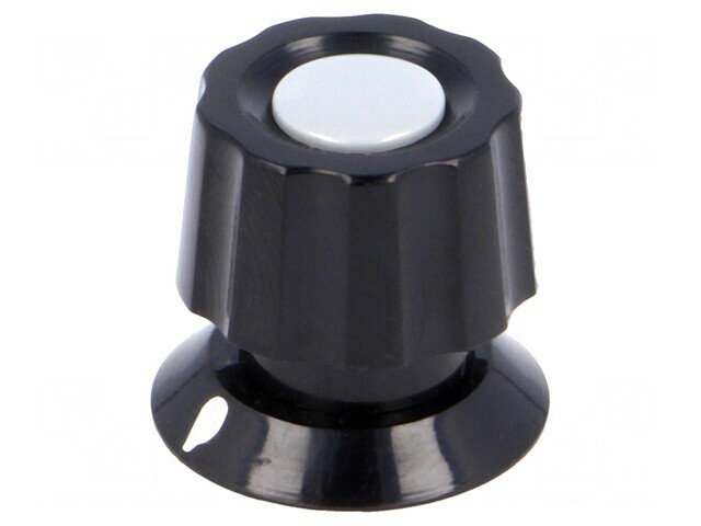 Buton rotativ negru cu indicator ABS 6mm
