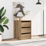 vidaXL Dulap colț sertare stejar artizanal 40x41x58 cm lemn prelucrat 852842