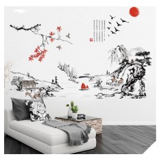 Sticker Decorative 3D, Peisaj Munte