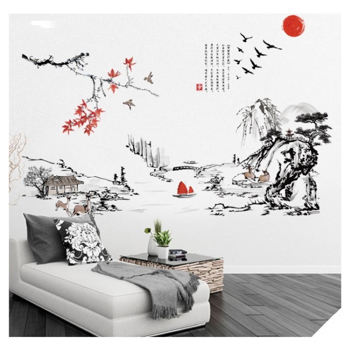 Sticker Decorative 3D, Peisaj Munte