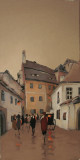 Pictura in ulei, Sibiul de altadata, Peisaje, Impresionism