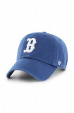 47brand șapcă de baseball din bumbac MLB Boston Red Sox culoarea albastru marin, cu imprimeu