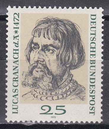 Germania 1972 - 500 de ani de la nașterea lui Lucas Cranach, pictor, MNH