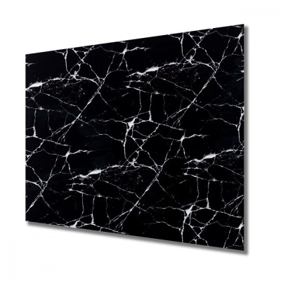 SET 5 x Panou Decorativ ,Autoadeziv PVC, Marmura Neagra, 60 x 60 cm, 2.5 mm foto