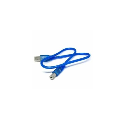 Cablu ecranat USB A la USB B 30cm albastru foto