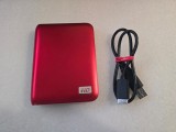 Hard disk extern WD My Passport 1TB, USB 3.0, 2.5", Roșu (WDBBEP0010BRD)