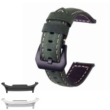Curea piele compatibila cu Samsung Galaxy Watch9 40mm, Black Forest