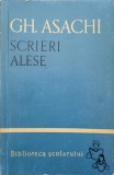 Scrieri Alese - Gheorghe Asachi, Biblioteca Scolarului, Editura Tineretului, 1960, Romana, Roman