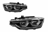 Set de faruri LED tip LCI potrivit pentru BMW Seria 3 F30 sedan, F31 touring 2013-2015 pentru modelele cu faruri xenon din fabrica