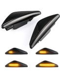 Set 2 Semnalizari Aripa LED dinamice, secventiale cu sticla fumurie pentru BMW X3 F25, X5 E70, X6 E71
