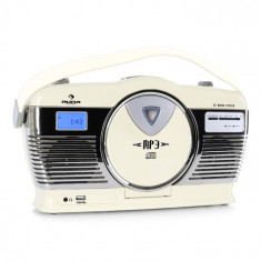 Auna Radio portabil Retro Vintage RCD-70 culoare crem foto