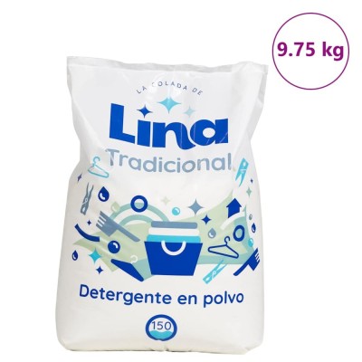 Detergent pudră de spălat, 150 de spălări, 9,75 kg, alb foto