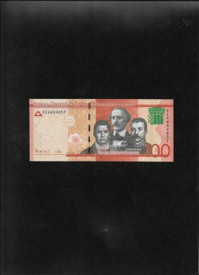 Republica Dominicana 100 pesos dominicanos 2021 seria4494857 unc foto