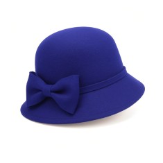 Palarie dama Ribbon albastra