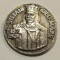 CY - Insigna &quot;Stefan cel Mare 1457 - 1504&quot; / metal alb neferos