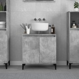 Gossi dulap de chiuveta, gri beton, 58x33x60 cm, lemn prelucrat