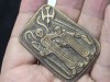 Mica iconita vintage din bronz