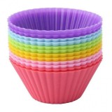 Set 12 forme reutilizabile din silicon pentru briose DNC11874