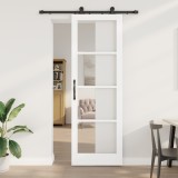 Ușă Glisantă vidaXL cu Set de Accesorii &#039;ORKDAL&#039;Alb 78x232 cm