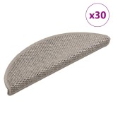 Cumpara ieftin Covorase scari autoadezive 30 buc argintiu 56x17x3 aspect sisal