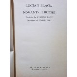 Lucian Blaga - Novanta liriche / Nouazeci de poezii (Editia: 1971)